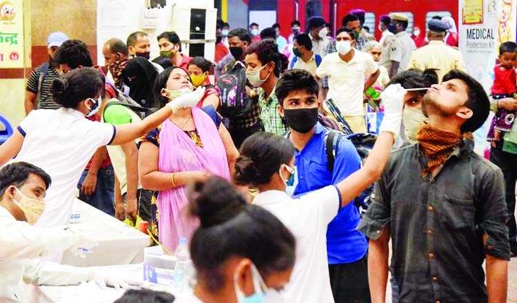 Vaccination with joys in India.