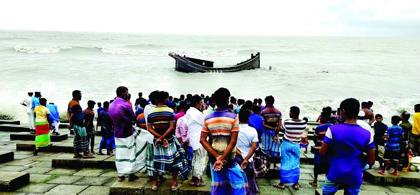 Fifteen fishermen rescued alive after a fishing trawler capsized in the bay near Kuakata coast of Patuakhali.