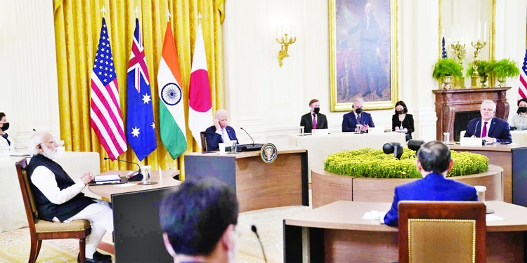 President Joe Biden and the leaders of Australia, India and Japan promised on Friday to work together.