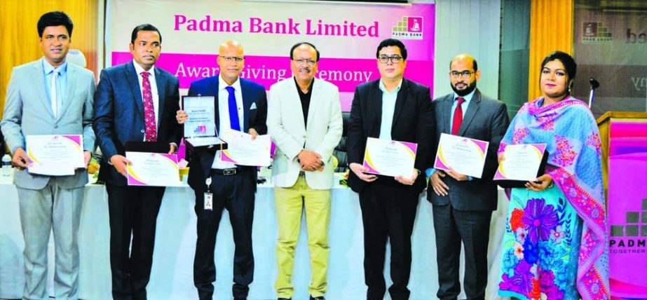 Padma Bank Limited has awarded 10 successful employees in the 'Account Opening Campaign'. In addition to the account opening, the best performers in deposit collection are also given crest, certificates, and award money in cheque. Faisal Ahsan Chowdhury