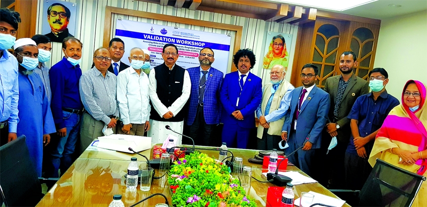 Participants at a workshop on "Assessing Risks in the City of Chattogram, Bangladesh using the Climate and Ocean Risk Vulnerability Index (CORVI)" held on Thursday at the conference hall of Chittagong City Corporation (CCC). Rezaul Karim Chowdhury, May
