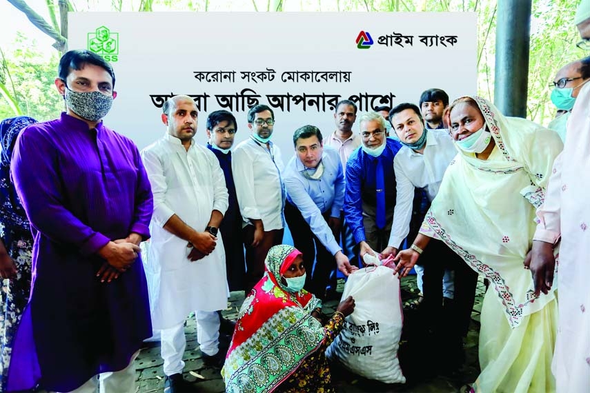 As part of Corporate Social Responsibility (CSR), Prime Bank has partnered with TMSS to donate food in Bogura Regionon Friday with Faisal Rahman, Additional Managing Director from Prime Bank, Professor Dr. Hosne- Ara Begum (Ashoka Fellow, PHF& AKS) Founde