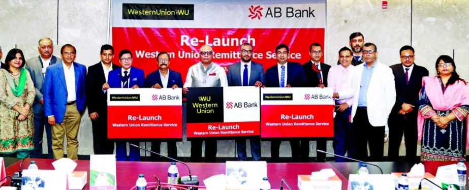AB Bank Limited recently re-launched money transfer services with Western Union. Tarique Afzal, President & Managing Director of the bank and Noor Elahi, Country Manager of Western Union attended the signing ceremony along with Sajjad Hussain, AMD of the