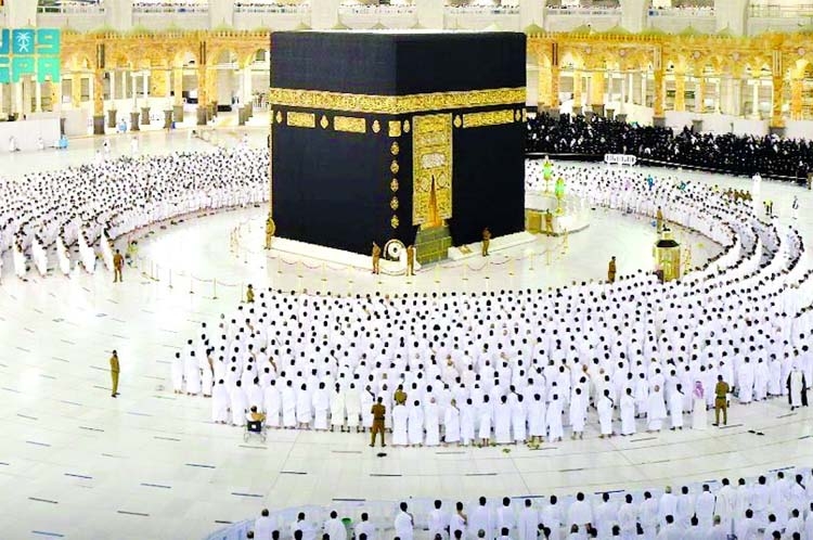 The Grand Mosque in the Muslim holy city of Mecca in Saudi Arabia operating in full for the first time since the coronavirus pandemic began.