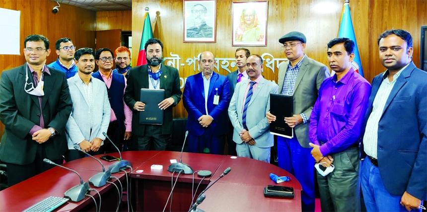 Sonali Bank Limited signs an agreement with Water Transport Authority in the city recently. Under the deal, Water transport authority would be able to pay their fees online through the bank. Top officials from both sides were present.