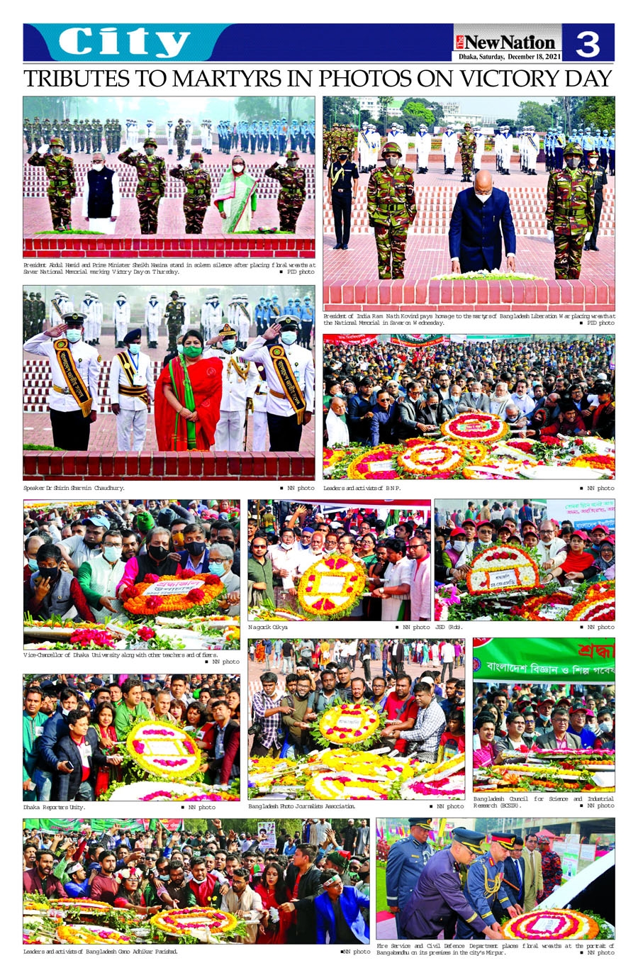 TRIBUTES TO MARTYRS IN PHOTOS ON VICTORY DAY