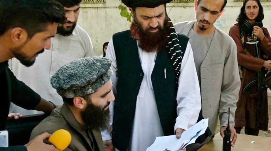 The Taliban officials are working on issuance of passports. Agency photo