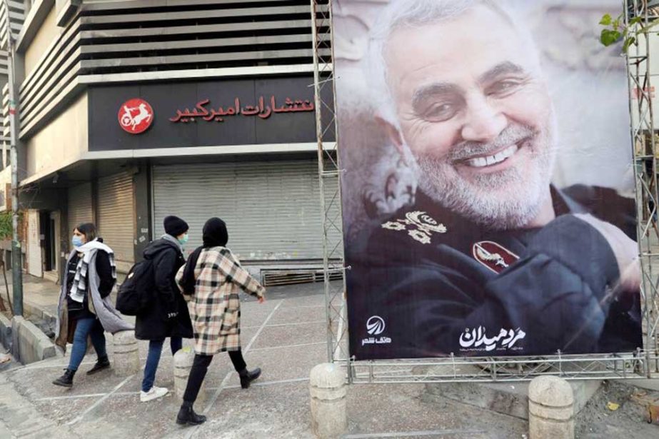 Irani is planning events to mark the second anniversary of Soleimani's assassination and the missile launches against US bases Agency photo