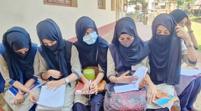 The hijab row in Karnataka is spreading fast to other districts of the state. Muslim students in Mysuru district started a "I love hijab"" movement on Friday."