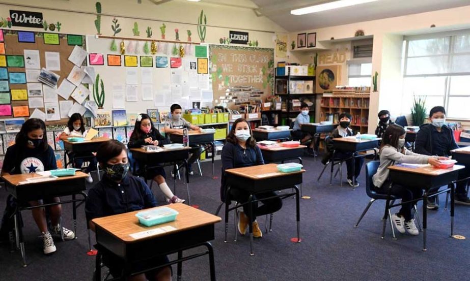 A school in Australia during corona thrust. Agency photo