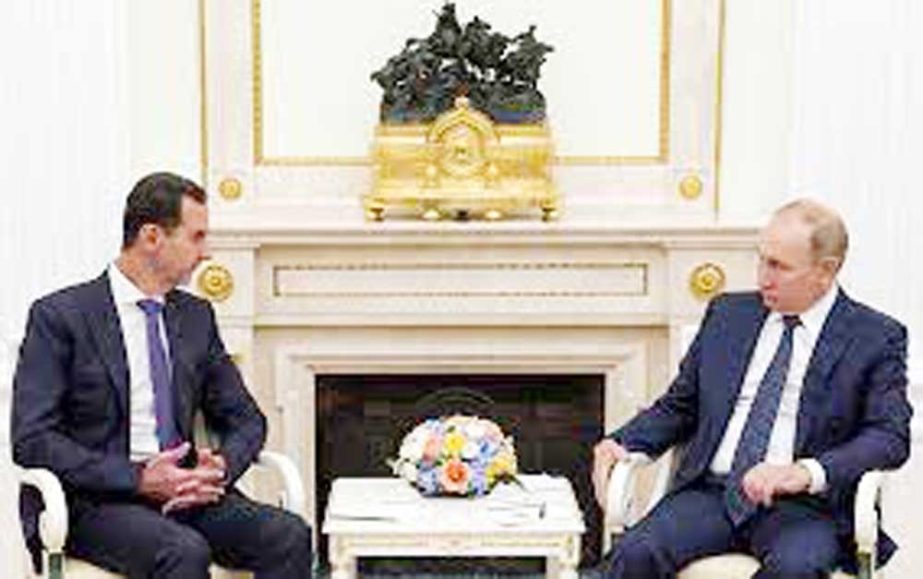 Bashar al-Assad spoke to Vladimir Putin a day after Russian forces invaded Ukraine Agency photo