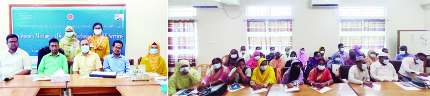 BHANDARIA (Pirojpur): A day-long advocacy meeting arranges at Upazila Health Complex, Bhandaria on reproduction and family planning of disable organised by Jhpiego Bangladesh on Tuesday.