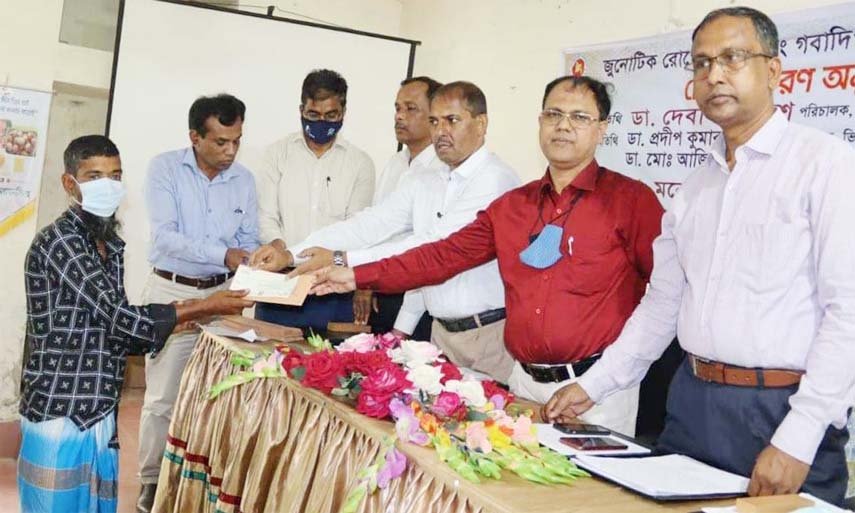 The Department of Livestock Services (DLS) distributed compensations among 56 farmers for losing their cattle infected with Zoonotic diseases in Mymensingh Division on Saturday.