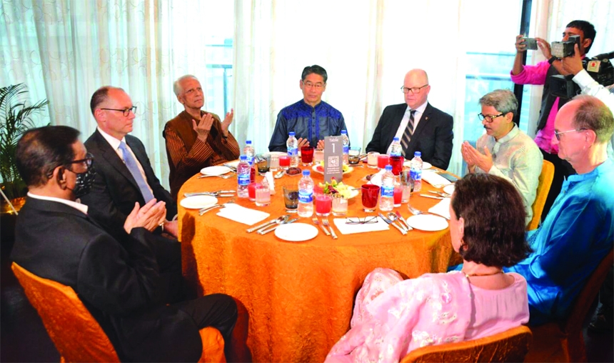 Senior leaders of Bangladesh Awami League were present at an Iftar Mahfil with diplomats organised by AL at Hotel Westin in the city on Friday.