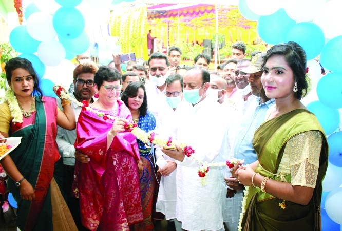 Chairman of the Parliamentary Standing Committee on the Ministry of Primary and Mass Education Mostafizur Rahman Fizer, MP as chief guest inaugurated a day-care center to provide therapy services to children with disabilities in Fulbari recently.