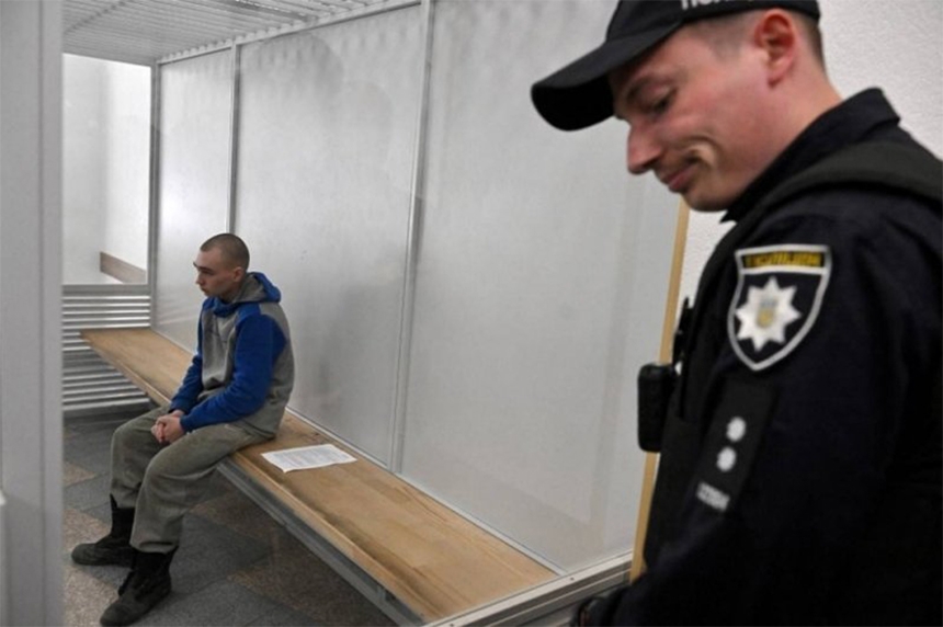 The trial of a Russian soldier on charge of killing a 62-year old civilian begins.