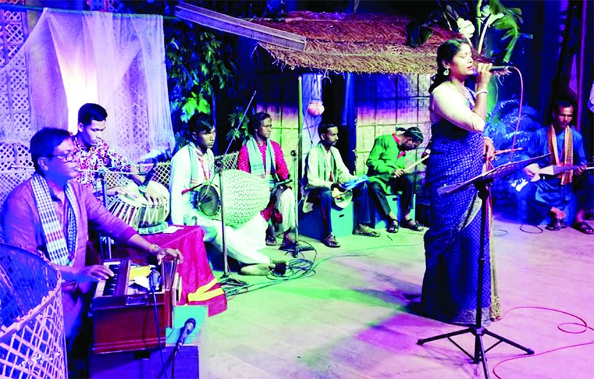 RANGPUR: 'Bhaoyaiya Angon' Rangpur Divisional Unit arranges a two day-long "Rangpur Divisional 'Bhaoyaiya' Festival- 2022"" at Town Hall Auditorium in Rangpur City on Friday."