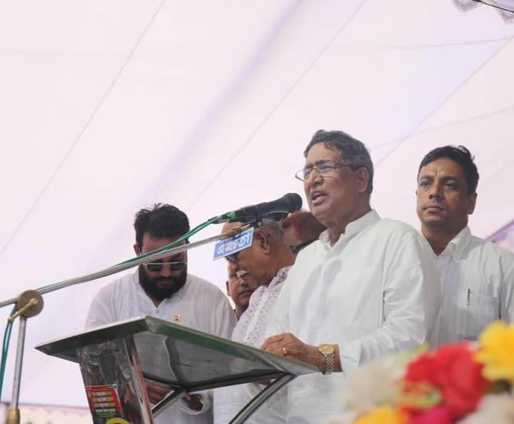 KISHOREGANJ : Agriculture Minister and Awami League Presidium member Dr. Abdur Razzak address at Kishoreganj Sadar Awami League Conference at Old Stadium ground on Wednesday.