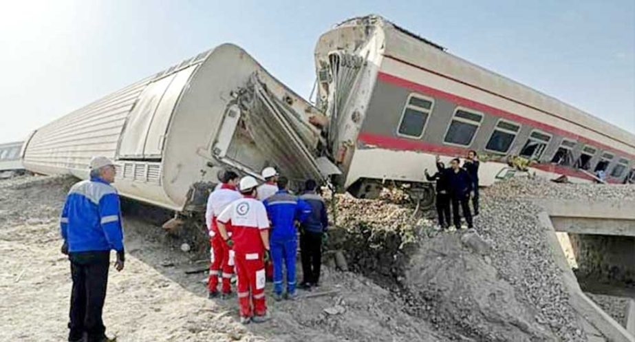 A fatal train accident in Iran. Agency photo