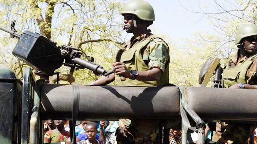 Troops are patrolling the strategic points after emergency was declared. Agency photo