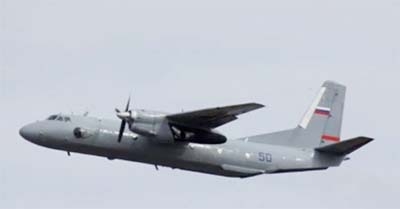 A Russian military cargo plane crashed resulting death of four persons.