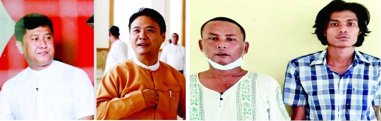 Image shows Kyaw Min Yu, also known as Ko Jimmy, Phyo Zeyar Thaw, Hla Myo Aung and Aung Thura Zaw, the four democracy activists executed by Myanmar's military authorities.