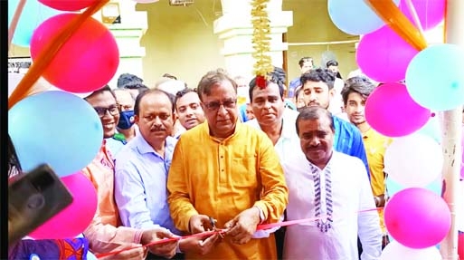 MYMENSINGH: State Minister for Culture KM Khalid MP inaugurates the renovation and development programme of College Education Development Project at Shaheed Smriti Government College at Muktagachha Upazila as the Chief Guest on Thursday.