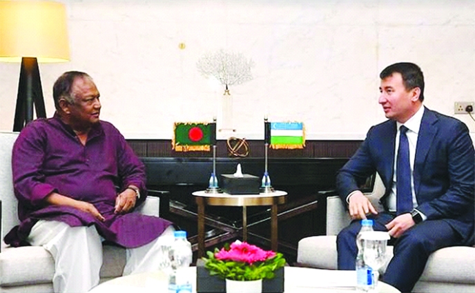 Commerce Minister Tipu Munshi was talking with Uzbekistan Deputy Prime Minister Jamshid Khodjaev at '3rd meeting of the Bangladesh-Uzbekistan Intergovernmental Commission on Trade and Economic Cooperation', held at a hotel in Dhaka on Friday.