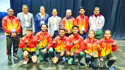 Bangladesh table tennis team at the 2022 Commonwealth Games.