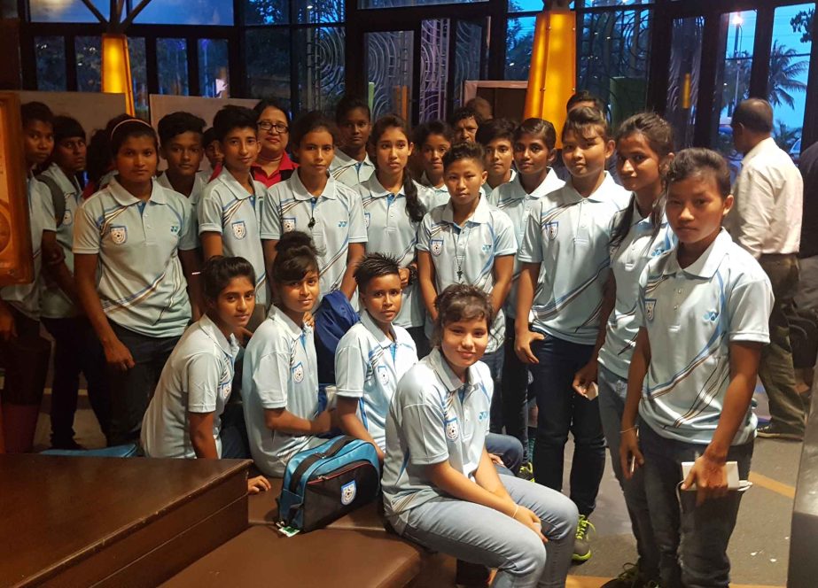 Members of Bangladesh Under-16 Women's National Football team reached in Thailand on Friday to take part in the AFC Under-16 Women's Championship there.