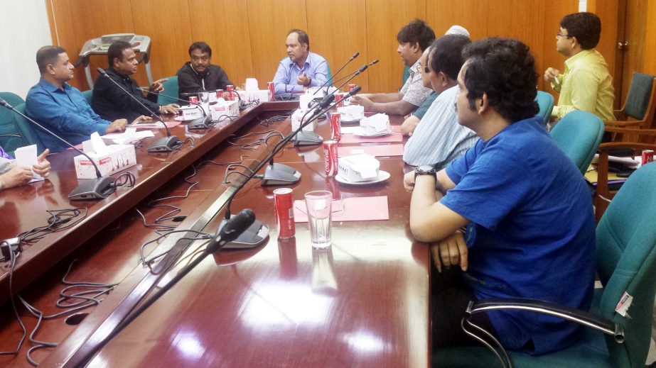 The meeting of the Executive Committee of Bangladesh Table Tennis Federation held at the Ministry of Finance on Tuesday.