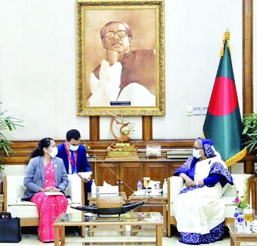 A delegation of Federal Parliament of Nepal calls on Prime Minister Sheikh Hasina at Ganabhaban on Friday.