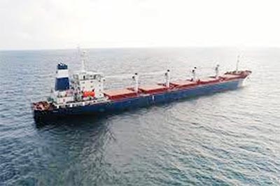 The Panama-flagged Navistar left Odessa for Ireland with 33,000 tonnes of grain.