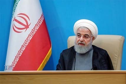 Iranian President Hassan Rouhani blamed the United States for regional tensions.