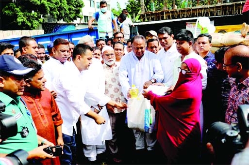 RANGPUR : Commerce Minister Tipu Munshi MP inaugirates trade TCB's product sales inaugurated at Kerani Para on Sunday.