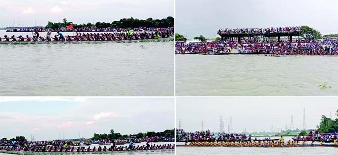 SHAHZADPUR (Sirajganj) : The final match of the traditional boat race was held in Baral River of Shahzadpur Upazila on Saturday.