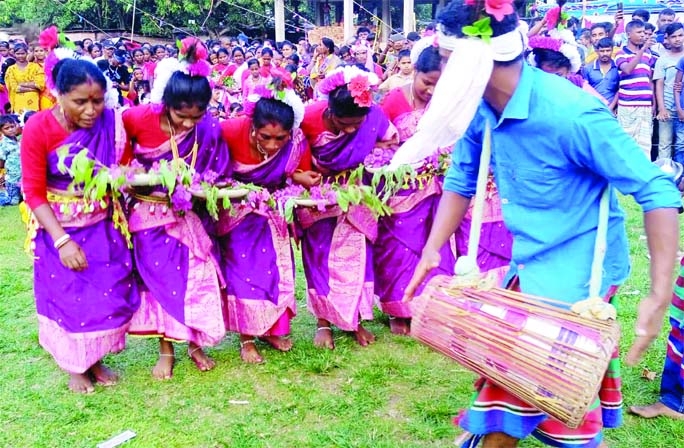 MAHADEVPUR (Naogaon): The traditional 'Karam Festival' of ethnic group was held at Najipur Public ground in Mahadevpur jointly organised by Caritas and SIL, private development and human rights organisations on Saturday.