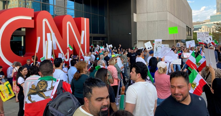 ranian Americans demonstrate in support of protesters in Iran on Sunday, Sept. 25, 2022, in Atlanta The demonstration comes amid violent unrest in Iran triggered by the death of a young woman in police custody.