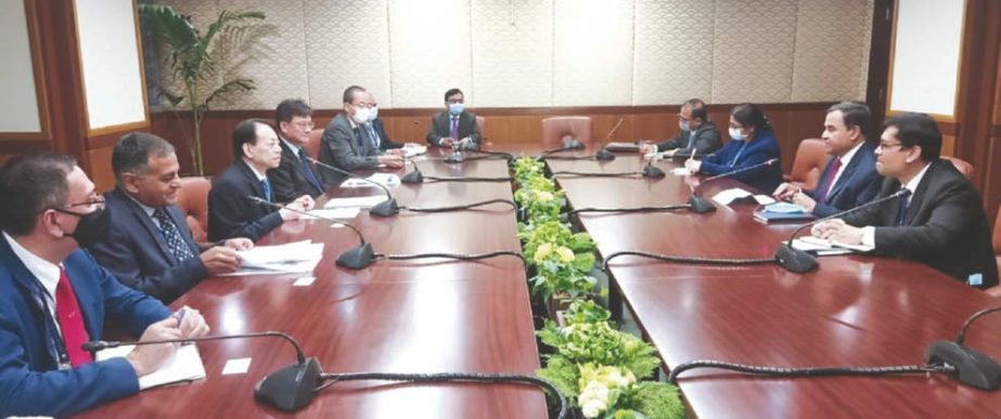 Finance Minister AHM Mustafa Kamal held a meeting with Asian Development Bank (ADB) President Masatsugu Asakawa as part of the Annual Meeting at the ADB headquarters in Manila on Tuesday.